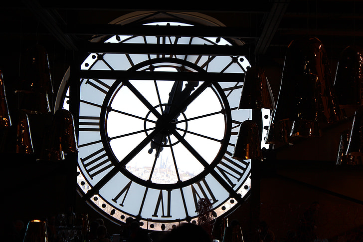 Clock, waktu, Museum, Paris, Prancis