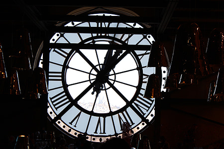 reloj, tiempo, Museo, París, Francia