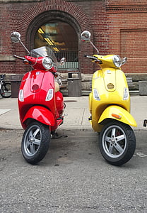 Vespa, scooter, moto, véhicule, Retro, urbain, Vintage