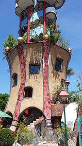 kuchlbauerturm, abensberg, Hundertwasser, Bavarija