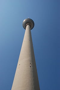 germany, berlin, television tower, bol, pole, air, blue