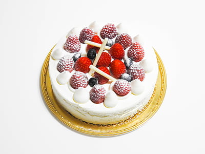 kake, krem, jordbær, dessert, Jordbær kake, bløtkake, deilig