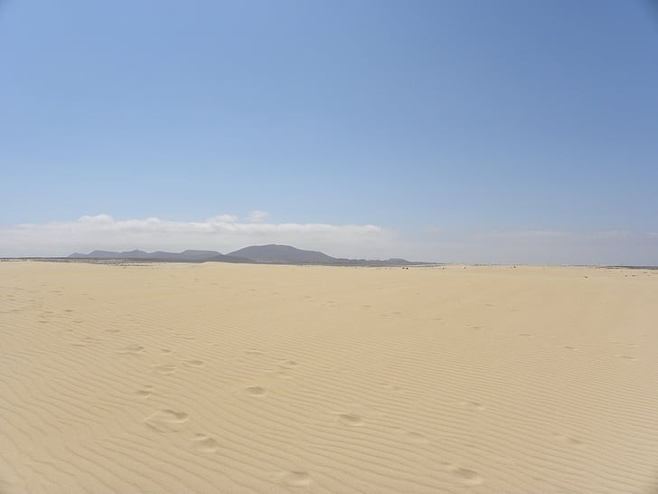 desert, sand, dunes, landscape, sky, nature, travel