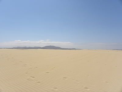 ørkenen, sand, sanddynene, landskapet, himmelen, natur, reise