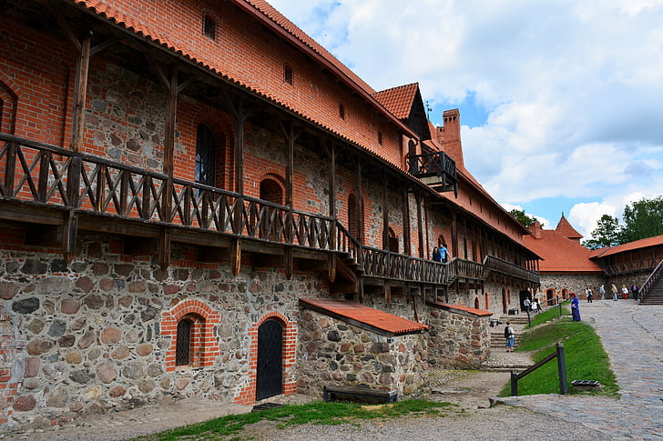 Trakai, Lituània, Castell, medieval, històric, Torre, Galve