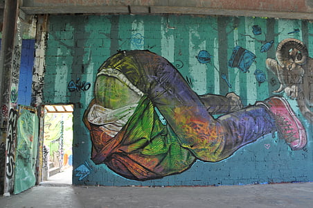 Teufelsberg, Berlin, Street-art, Kuppel, Graffiti, Abhörstation
