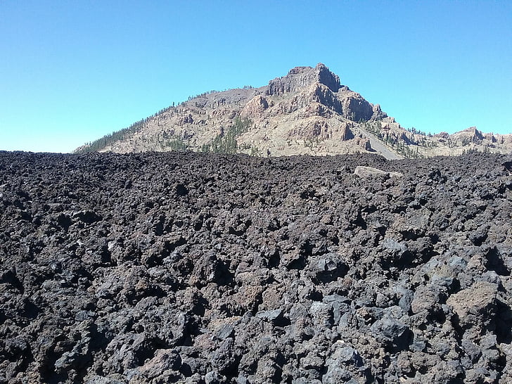 Tenerife, Gunung berapi, Teide, Kepulauan Canary, Gunung, alam, langit biru