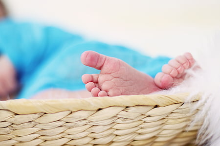 bàn chân, Mười, chân trần, trẻ sơ sinh, em bé, Ngọt ngào, nhỏ