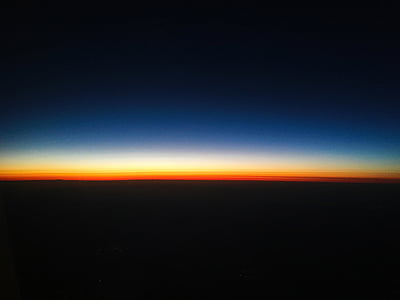 zalazak sunca, avion, oblak, zalazak sunca, večer, nebo, prostor