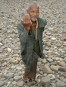 vyras, Kinija, šokis, akmenukas, vyresniųjų suaugusiųjų, Senior vyrai, vienas vyresnio amžiaus žmogus