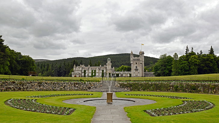 Szkocja, Aberdeenshire, Dee-tal, Balmoral castle, wakacje, siedzi, królowa Elżbieta, Zamek, stary