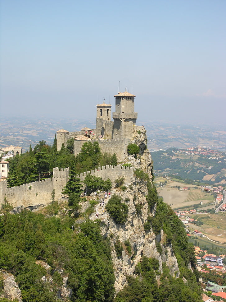 San marino, slott, Emilia-Romagna, arkitektur, berömda place, tornet, Europa