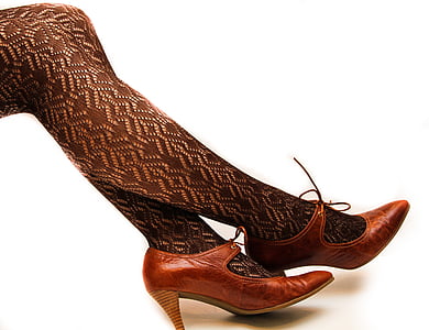 legging, renda, High heel Sepatu