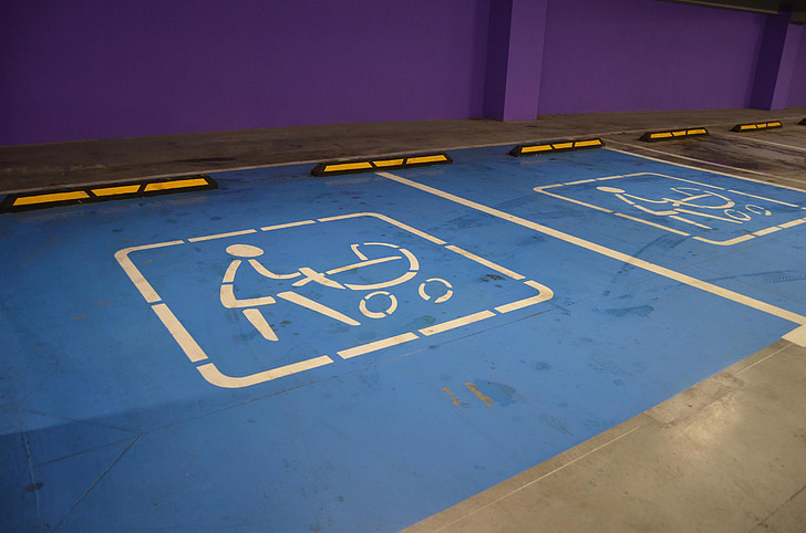 sign, parking, stroller, child, underground parking