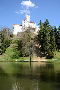hrad, trakoscan, Chorvatsko, století, 13., turistické, cestování