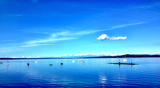 Канада, кипарис планински Ванкувър Канада, океан, синьо, вода, красота в природата, небе