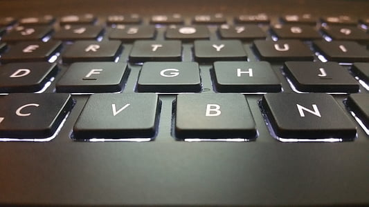 klaviatūra, technologijos, elektroninių, nešiojamas kompiuteris, kompiuteris, kompiuterio klaviatūra, kompiuterio klavišo