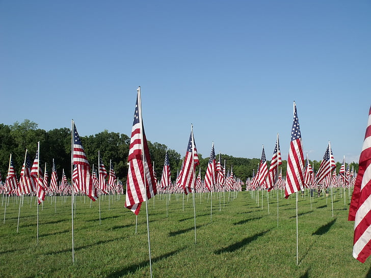 Memorial, flag, patriotisme