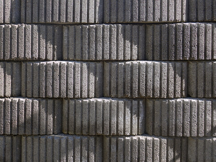 Betonski zidak, beton, opeke, rauh, vzorec, struktura, tekstura