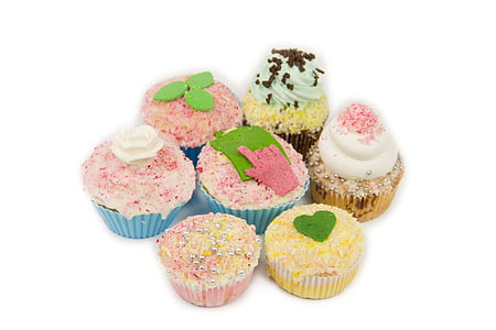 pastelitos (cupcakes), dulces, dulce, panadería, delicioso, crema, diseño