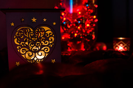Ziemassvētki, sveču gaismā, Christmas ornaments, Advent, tumša, romantika, kontemplatīvs