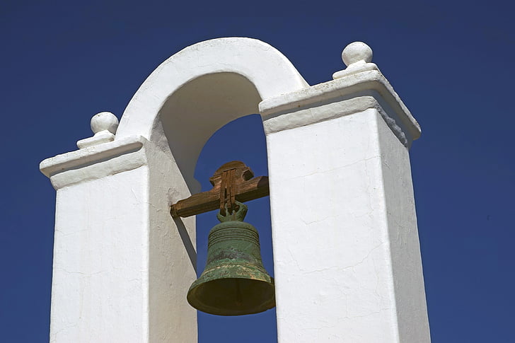Bell, Tower, historiallisesti, Kellotorni, Lanzarote, TAHICHE