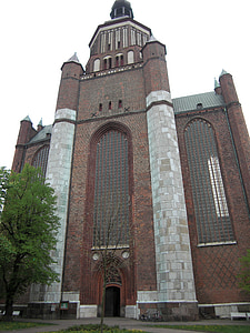 Stralsund, Meclemburgo Pomerânia Ocidental, Igreja, arquitetura, edifício, fachada, edifícios de tijolo