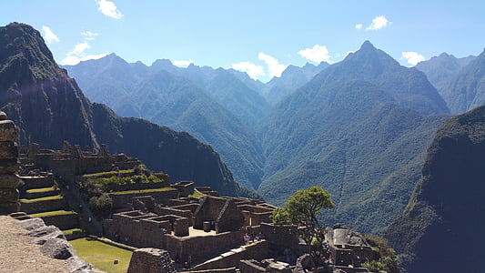 Machu picchu, Peruánský, Peru, Inků, Andes, orientační bod