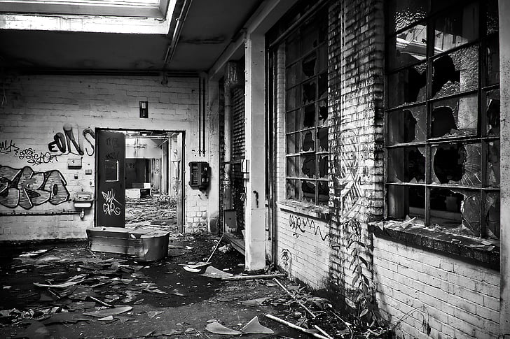 lost places, factory, old, leave, industrial building, lapsed, ruin