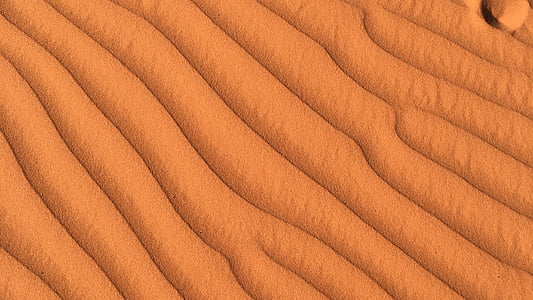 ทะเลทราย, ทราย, เนินทราย, ธรรมชาติ, รูปแบบ, สีส้ม