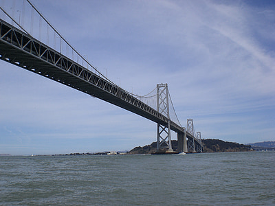 Bay bridge, baai van San francisco, Californië