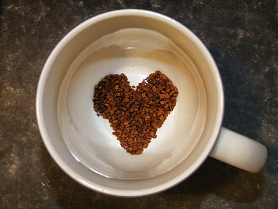 koffie, liefde, Caffiene, Beker, levensstijl, dag, geluk