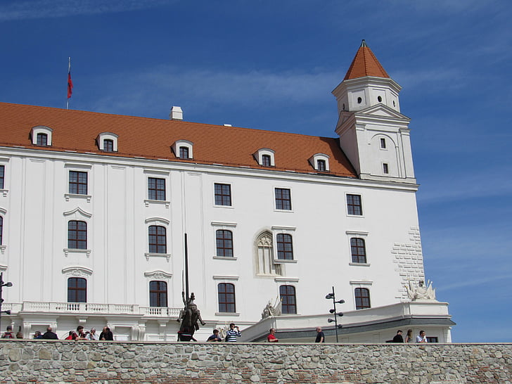 grad, Bratislava, Slovaška, staro mestno jedro, srednjeveške arhitekture