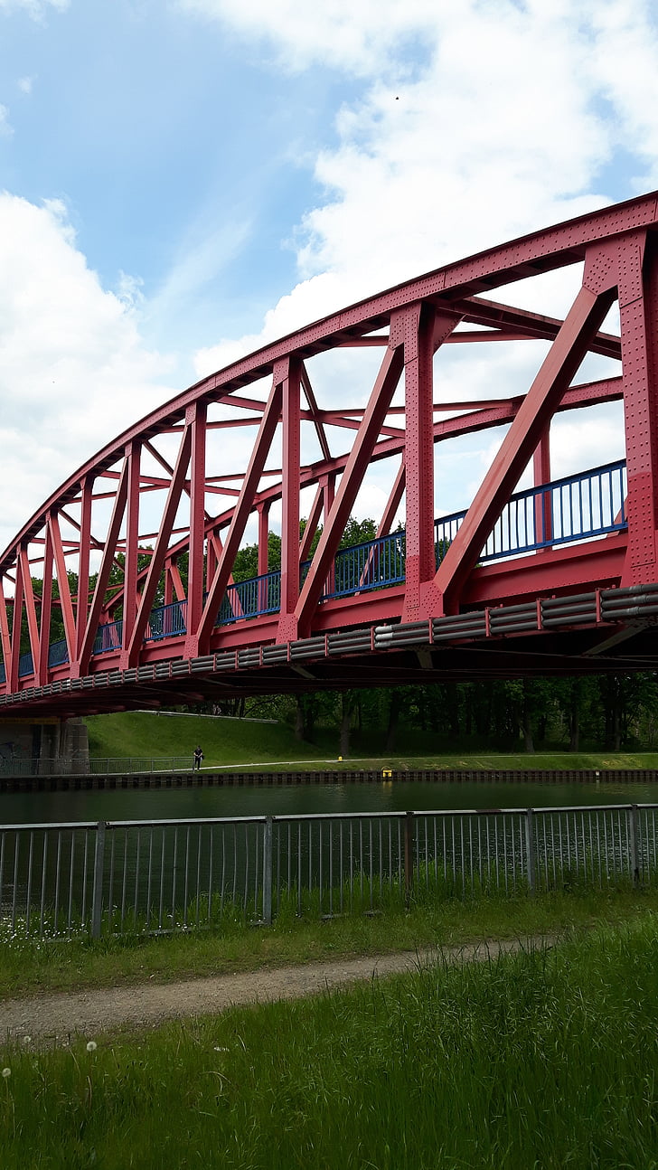 Bridge, kanal, Rhinen herne kanal