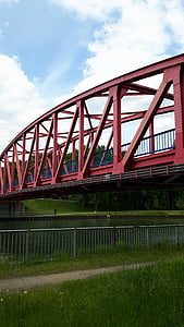 Bridge, kanal, Rhine herne kanal