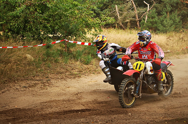 sidecar, Enduro, Croix, Motocross, Motorsport, moto, course de motocross