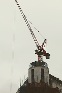 Londres, travaux de construction, Crane, bâtiment, Sky, Baukran, technologie