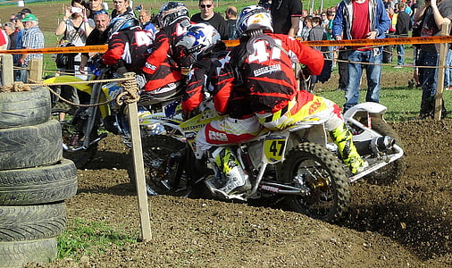 Sport, moto sport, Motocross, sidecar, pubblico, Amriswil