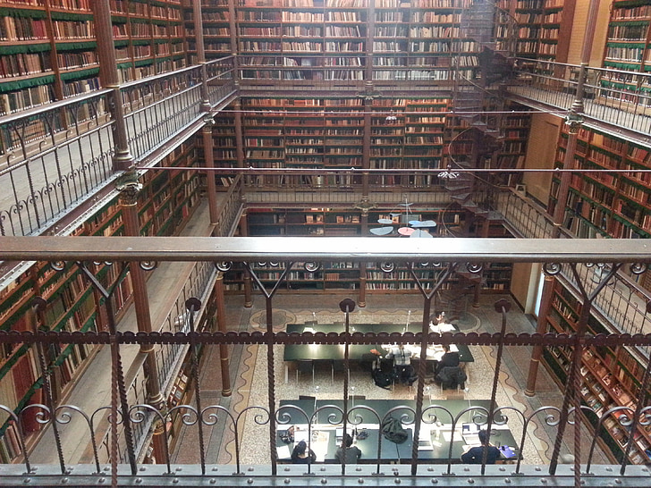 Knižnica, knihy, Rijksmuseum, Amsterdam, múzeum, Holandsko, budova