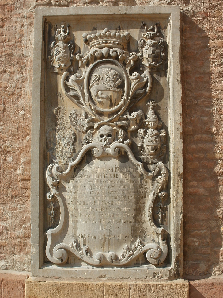 Relief, Katedra, Speyer, na zewnątrz, ściana, Kościół, Architektura
