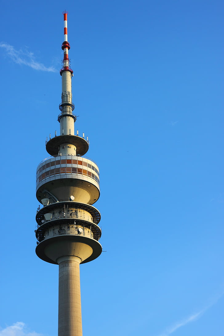 München, tv-tårn, arkitektur, Olympic park, Olympia tower, Bayern, olympiaden