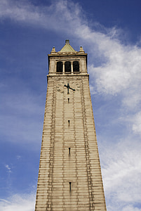 Berkeley, Campanile, veža, Architektúra, budova, hodiny, Kalifornia
