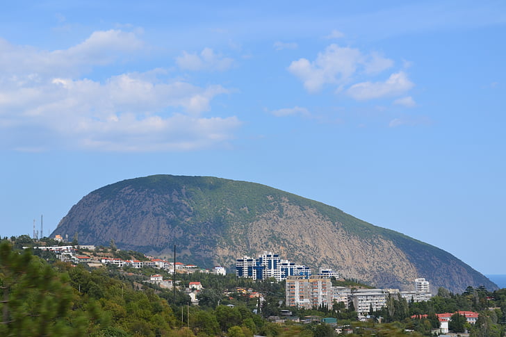 Mountain, maisema, taivas, pilvi, Ulkouima, Yalta, Ukraina