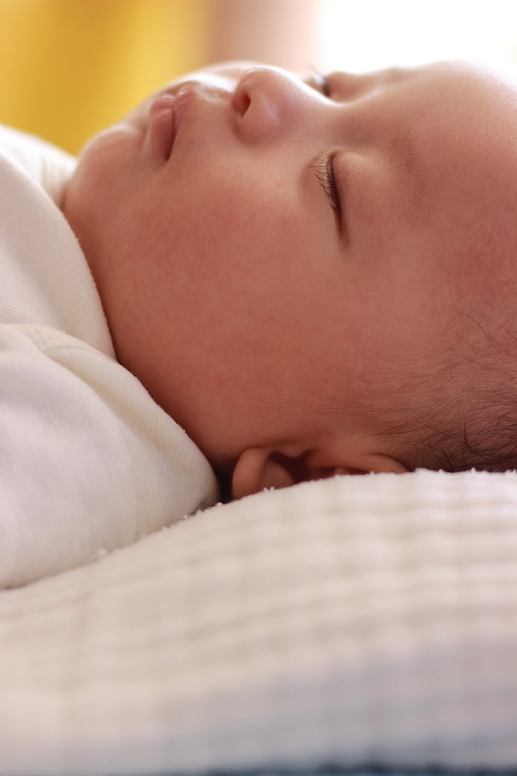 bayi baru lahir, tidur, anak, anak-anak, bayi, Manis, mata tertutup