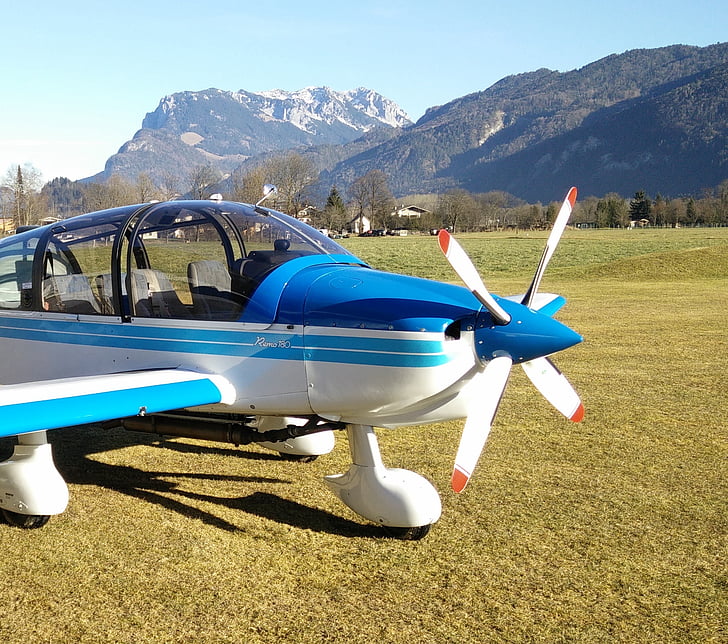 repülőgép, hegyek, Ausztria, Remo 180