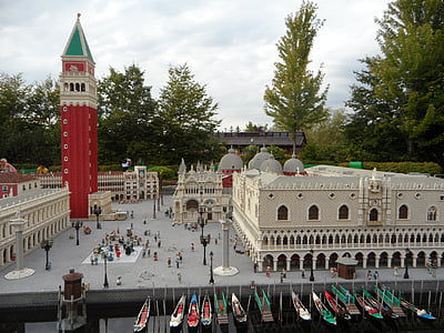 Legoland, replica, Mini wereld, Lego, van lego, bouwstenen, Venetië