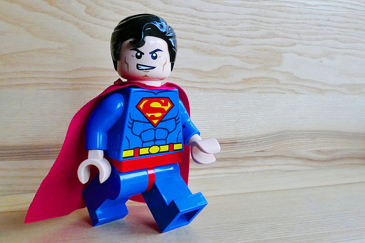 Supermen, igračka, Lego, heroj, super, zabava, slatka