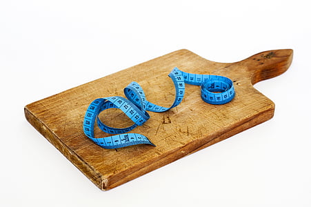 blue, measuring, tape, food, health, Measuring tape, cutting board
