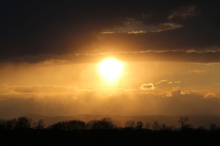 sky, clouds, back, nature, outdoors, sun