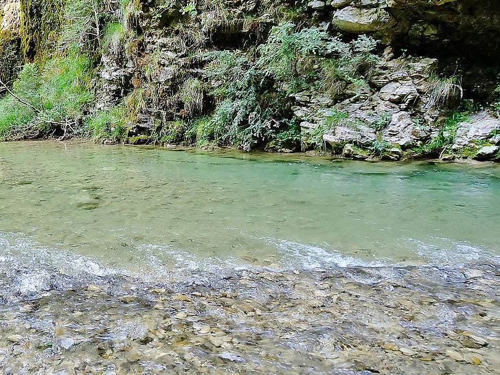 Drôme, Gorges, fall i druise, elven, vann, natur, gjeldende